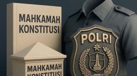 Polri Vs Mahkamah Konstitusi. FOTO : HAIKUN