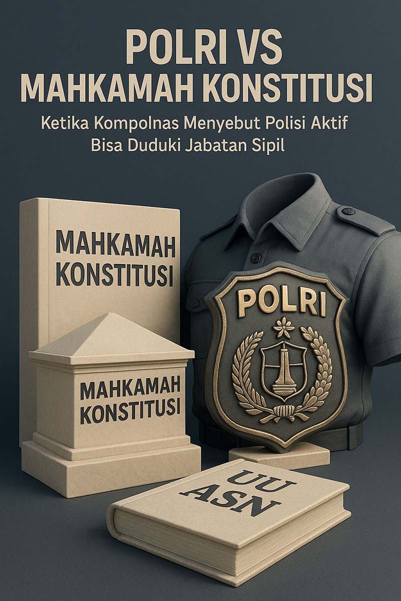 Polri Vs Mahkamah Konstitusi. FOTO : HAIKUN