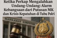 Alarm Kebangsaan dari Putusan MK dan Krisis Kepatuhan di Tubuh Polri. FOTO : Desigen HN

