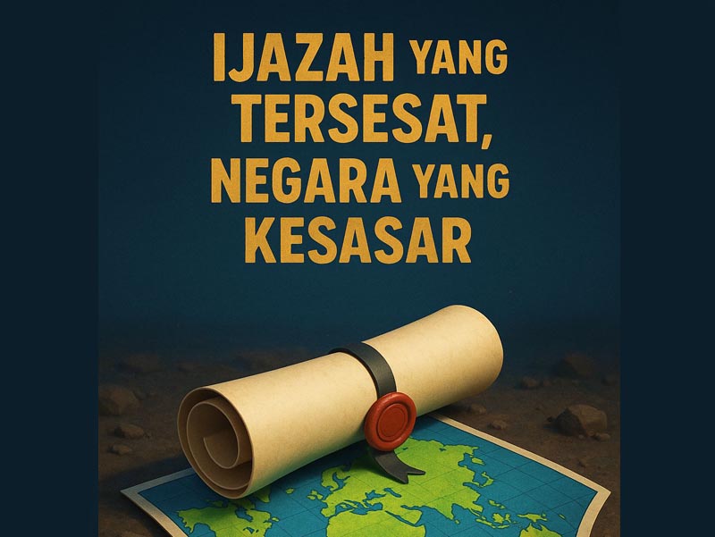 Ijazah yang Tersesat, Negara yang Kesasar. FOTO : HN