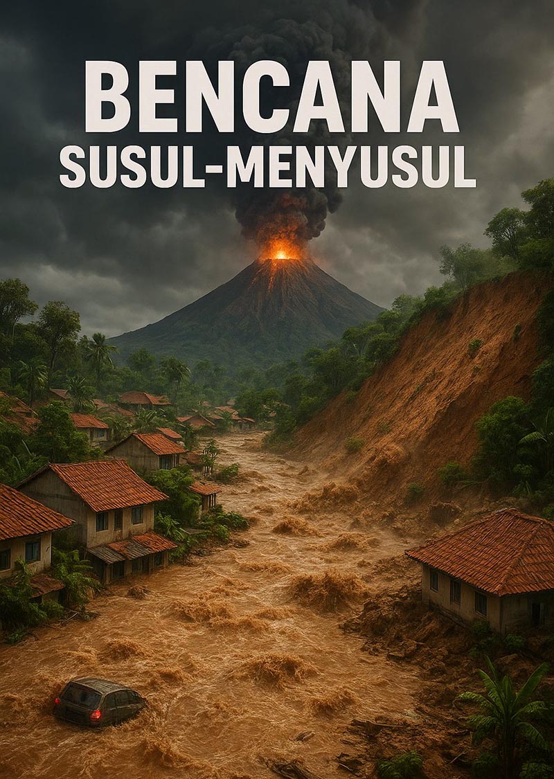 ILUSTRASI : Bencana Susul-Menyusul
