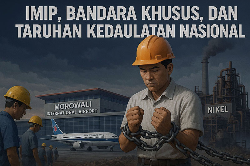 IMIP, Bandara Khusus dan Taruhan Kedaulatan Nasional. FOTO : HAIKUN
