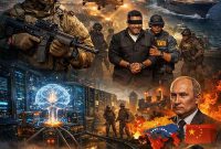 Operasi 300 Menit: Bedah Teknis Penculikan Presiden Venezuela. GRAFIS : HAIKUNNEWS.ID