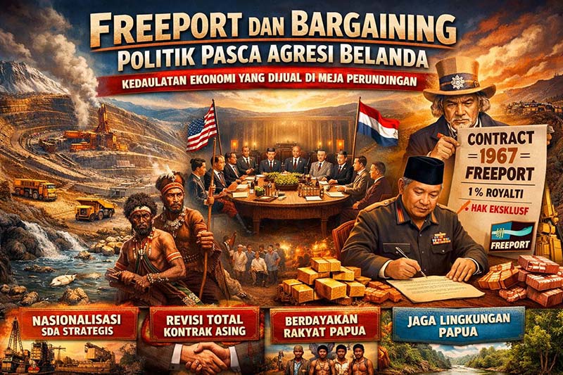 Ketika Kedaulatan Ekonomi Indonesia Ditukar di Meja Perundingan. FOTO : HAIKUNNEWS.ID