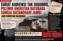 Polemik Angkutan Batubara Sungai Batanghari Jambi Menjadi Sorotan Nasional. (FOTO : Dok. HN)